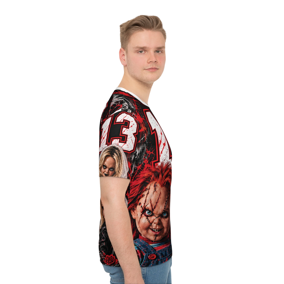 Horror Movie Chucky & Tiffany 13 Graphic T‑Shirt