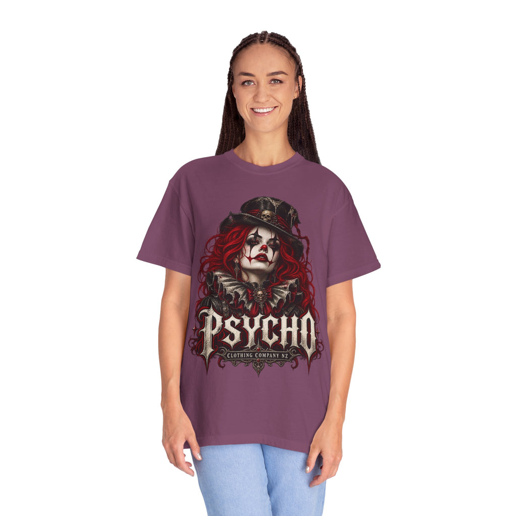Psycho Female Clown Graphic T-Shirt