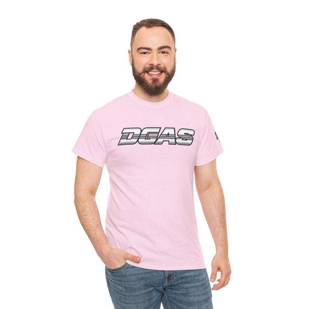 DGAS (Dont Give A Shit) Retro Logo Tee — White Graphic T-Shirt