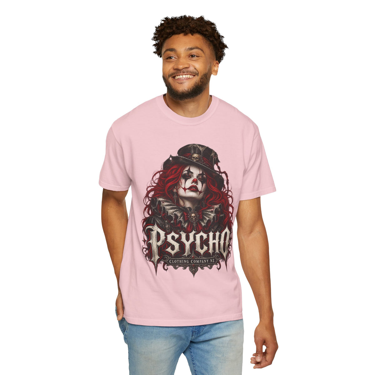 Psycho Female Clown Graphic T-Shirt