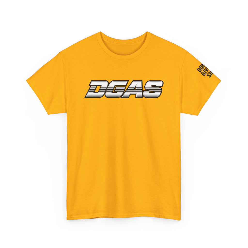 DGAS (Dont Give A Shit) Retro Logo Tee — White Graphic T-Shirt