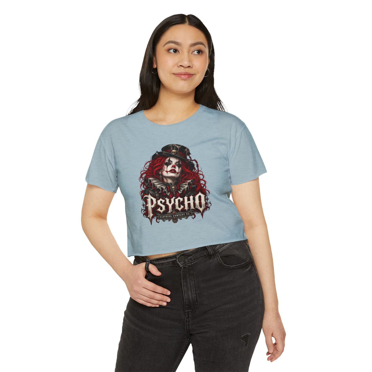 Psycho Female Clown Women's Festival Crop Top