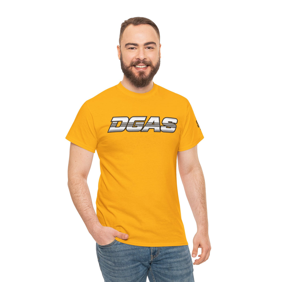 DGAS (Dont Give A Shit) Retro Logo Tee — White Graphic T-Shirt