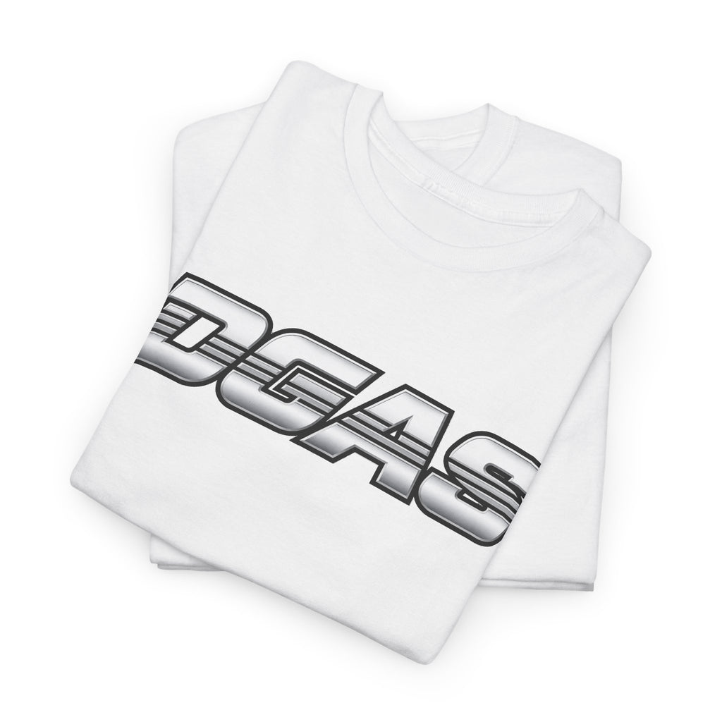 DGAS (Dont Give A Shit) Retro Logo Tee — White Graphic T-Shirt