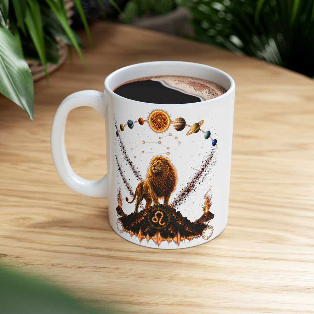 LEO Astrology Ceramic Mug — Zodiac Constellation Coffee Cup (11oz & 15oz)