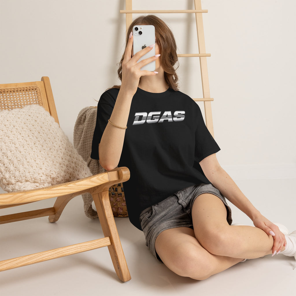 DGAS (Dont Give A Shit) Retro Logo Tee — White Graphic T-Shirt