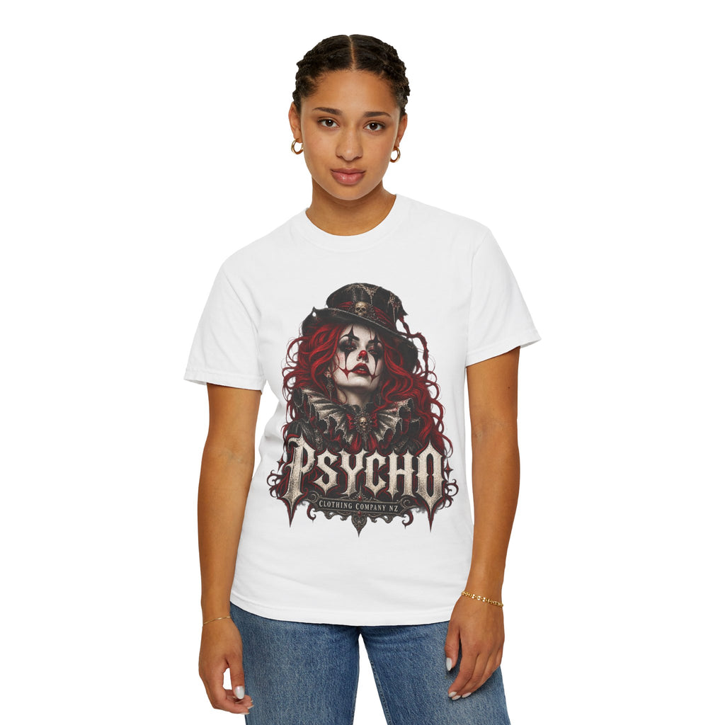 Psycho Female Clown Graphic T-Shirt