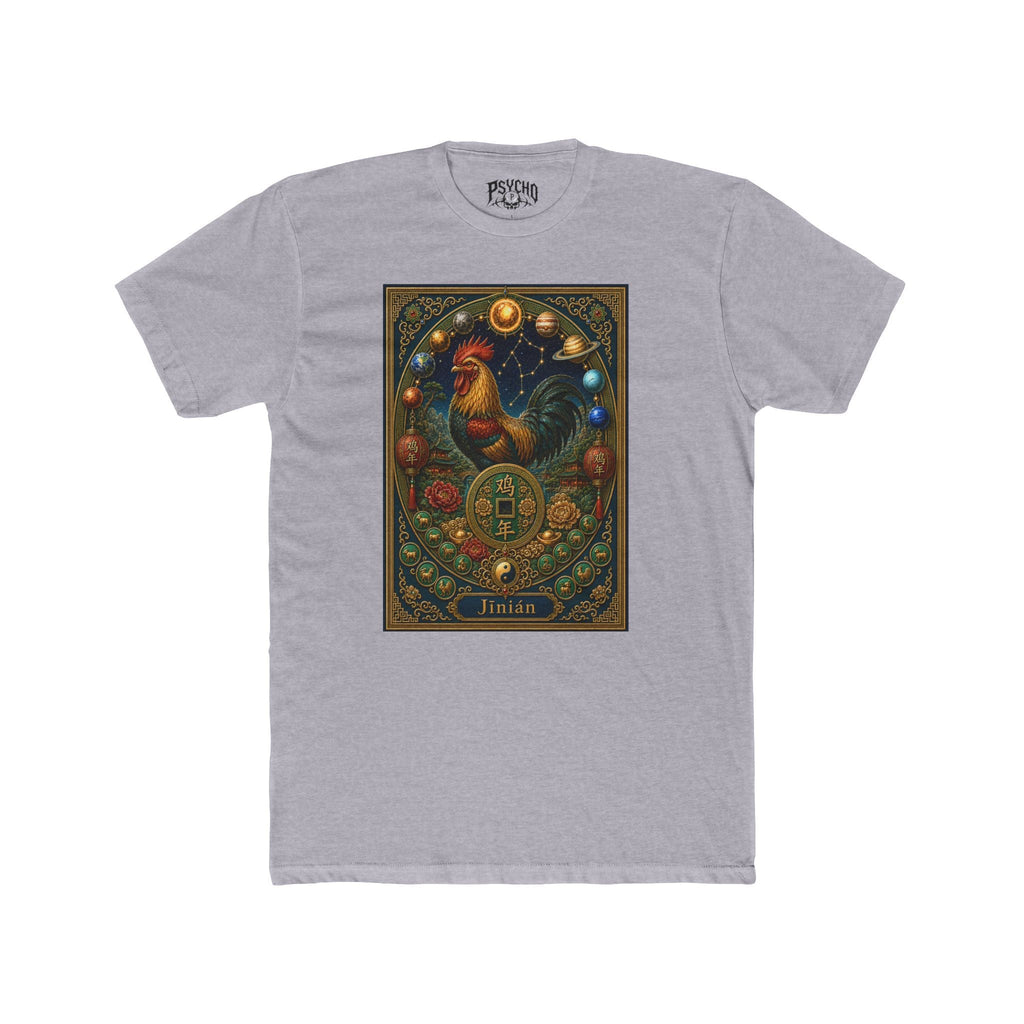 Rooster Zodiac Art Tee — Celestial Rooster Illustration
