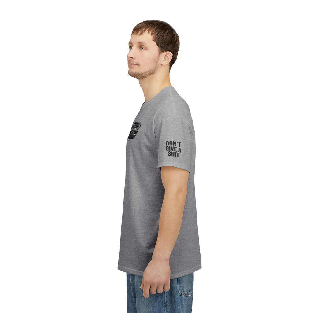 DGAS (Dont Give A Shit) Retro Logo Tee — White Graphic Short Sleeve Shirt