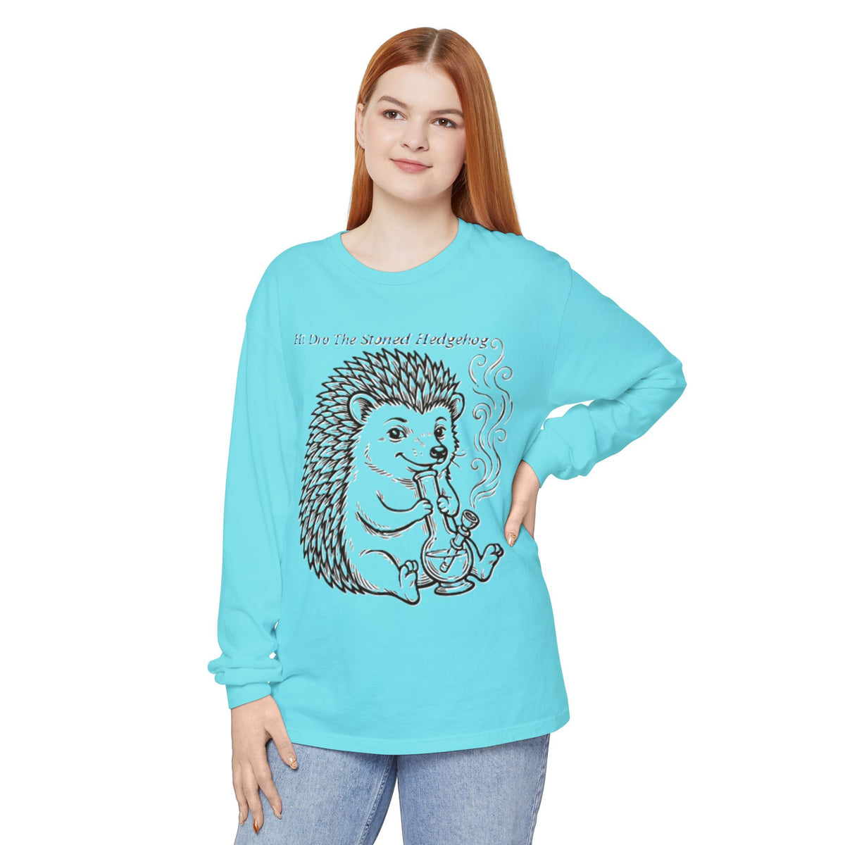 Hi I'm Hi-Dro The Stoned Hedgehog Long Sleeve T-Shirt