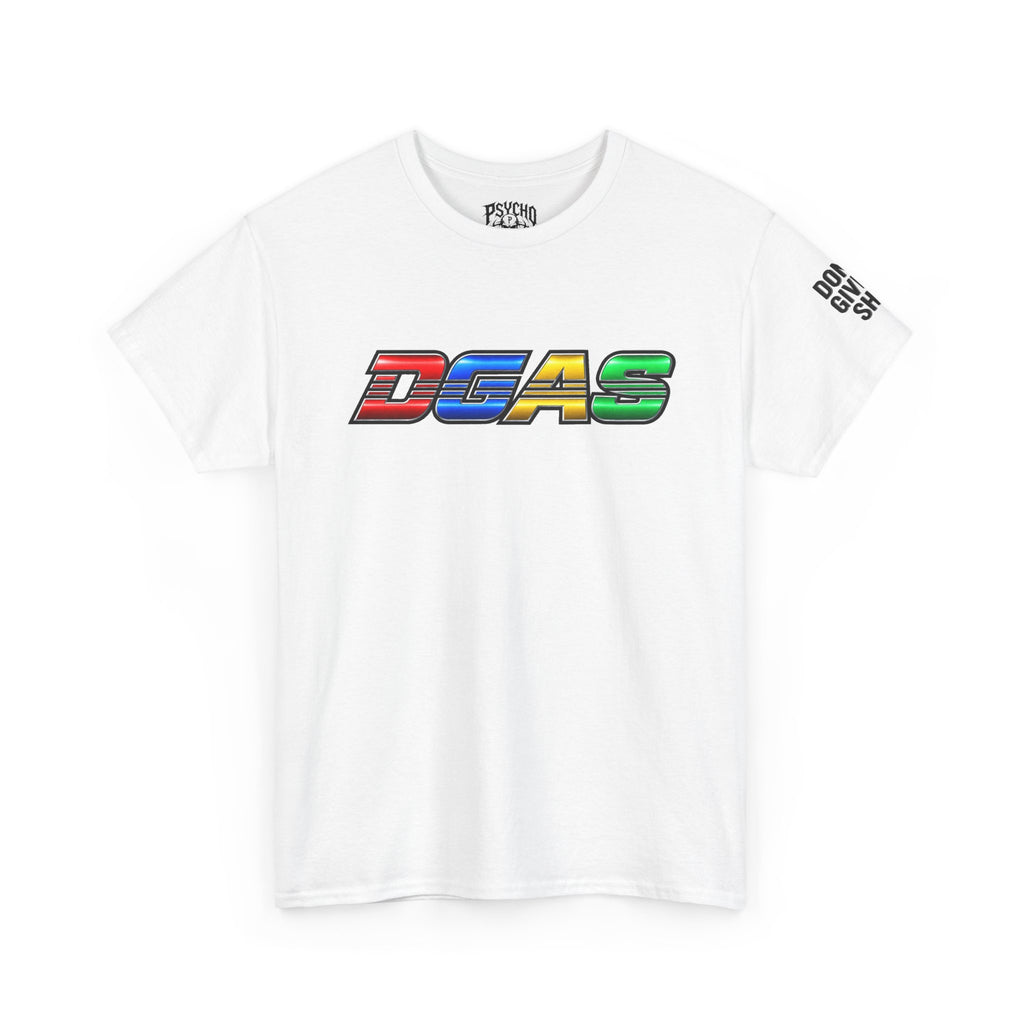 DGAS Dont Give A Shit Retro Rainbow Logo T‑Shirt