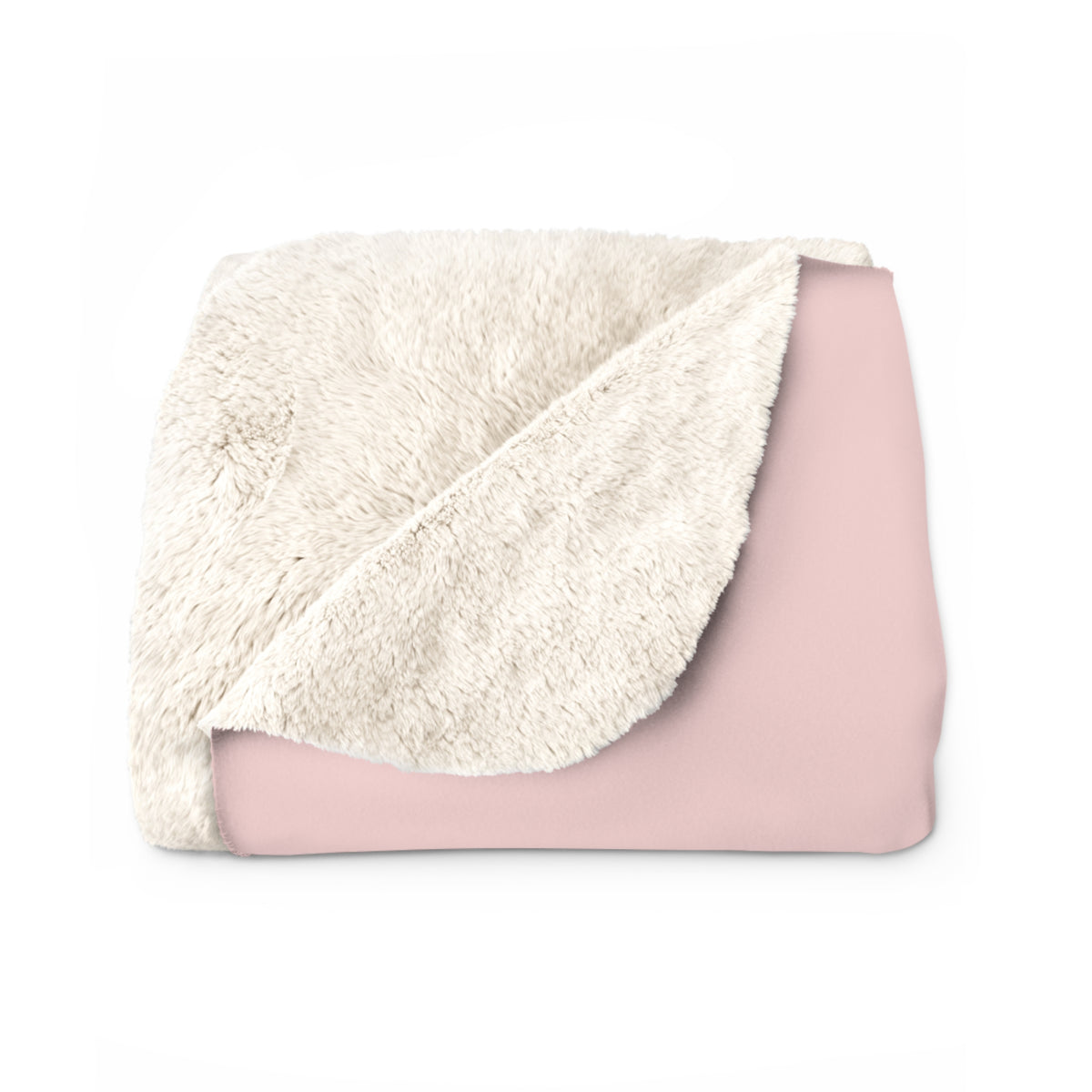 Cozy Couples Sherpa Blanket — Blush Pink Feet Design