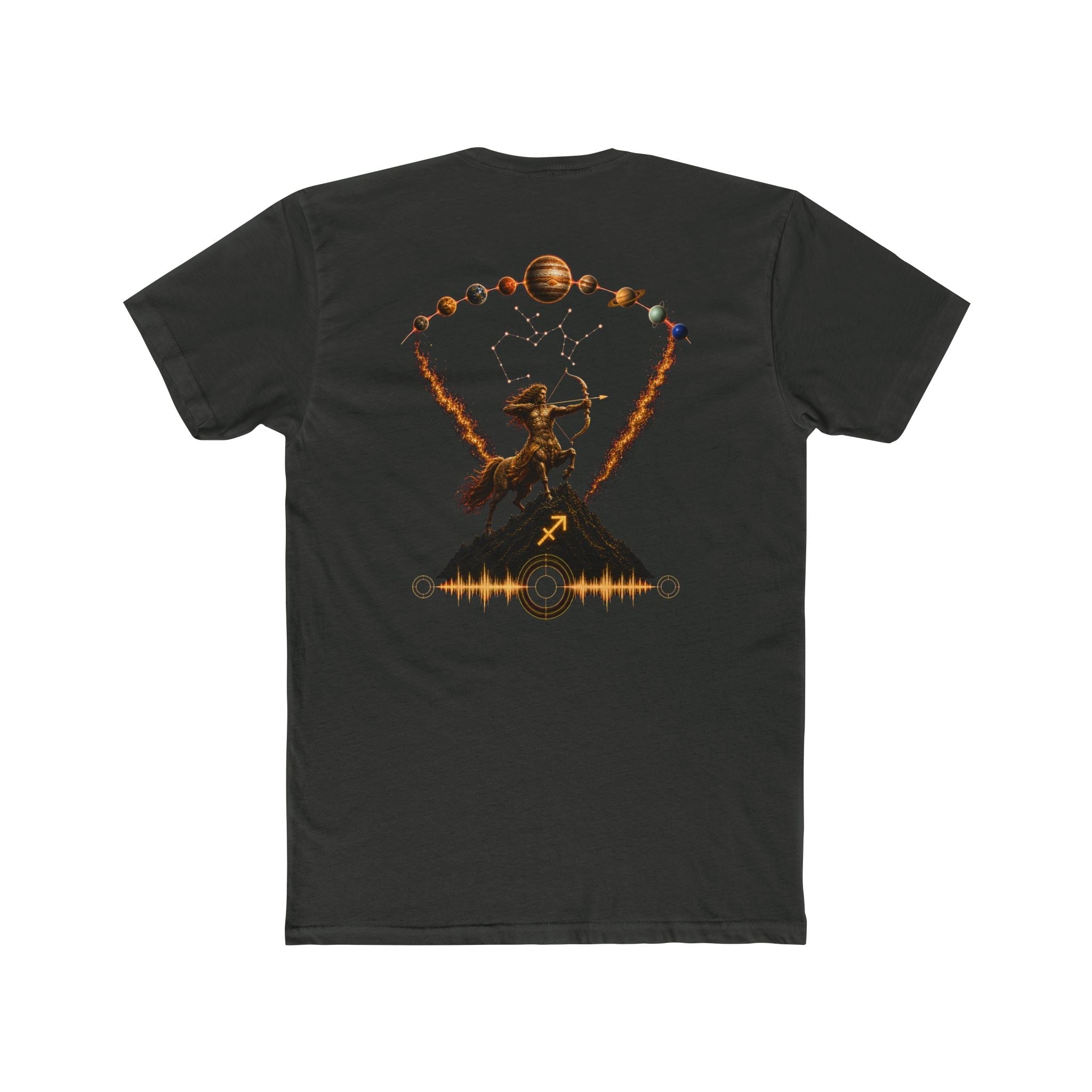 Sagittarius Zodiac T‑Shirt — Archer Constellation Solar Design