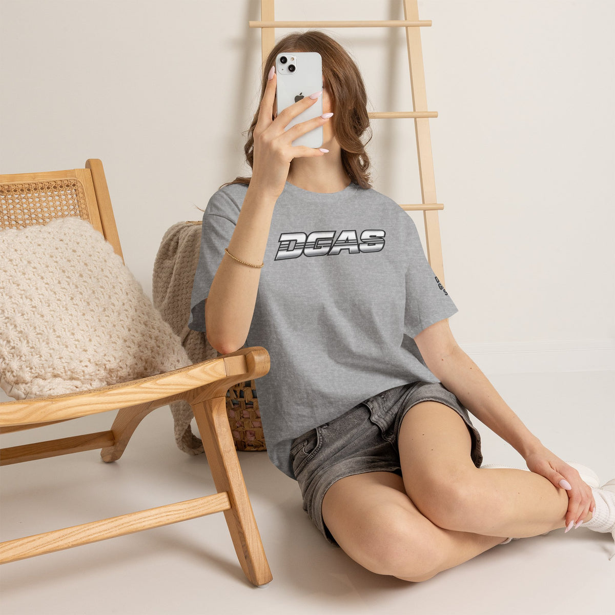 DGAS (Dont Give A Shit) Retro Logo Tee — White Graphic T-Shirt