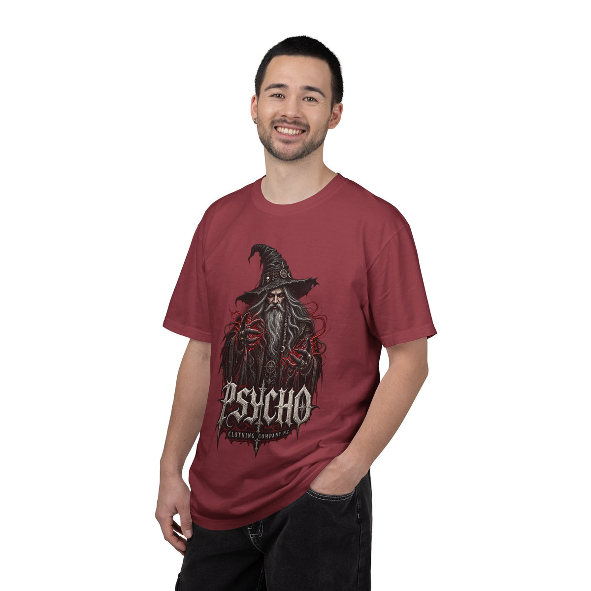 Psycho Wizard T-Shirt — Gothic Wizard Graphic Tee