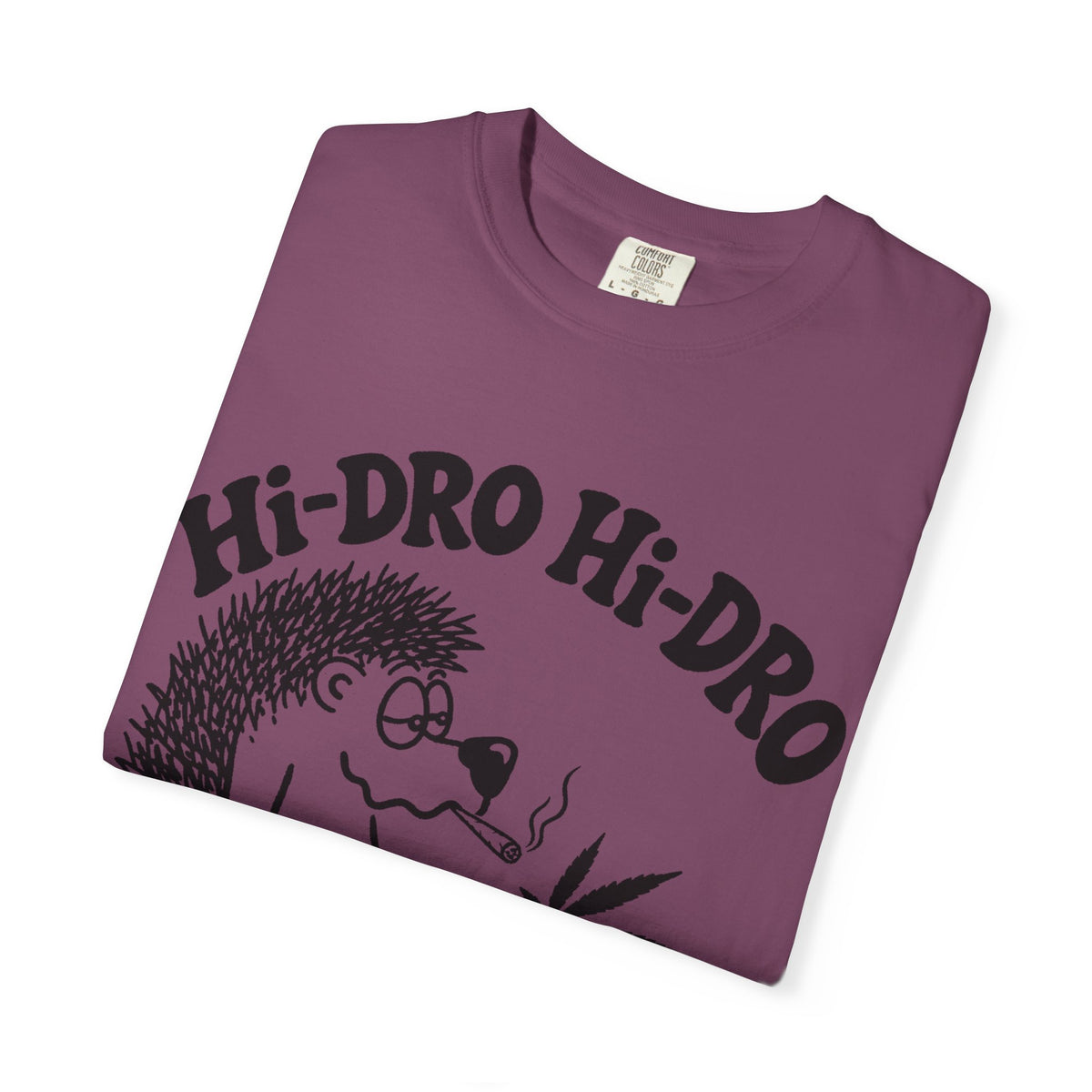 Hi-Dro The Stoned Hedgehog T-Shirt — Cute Retro Cannabis Graphic Tee