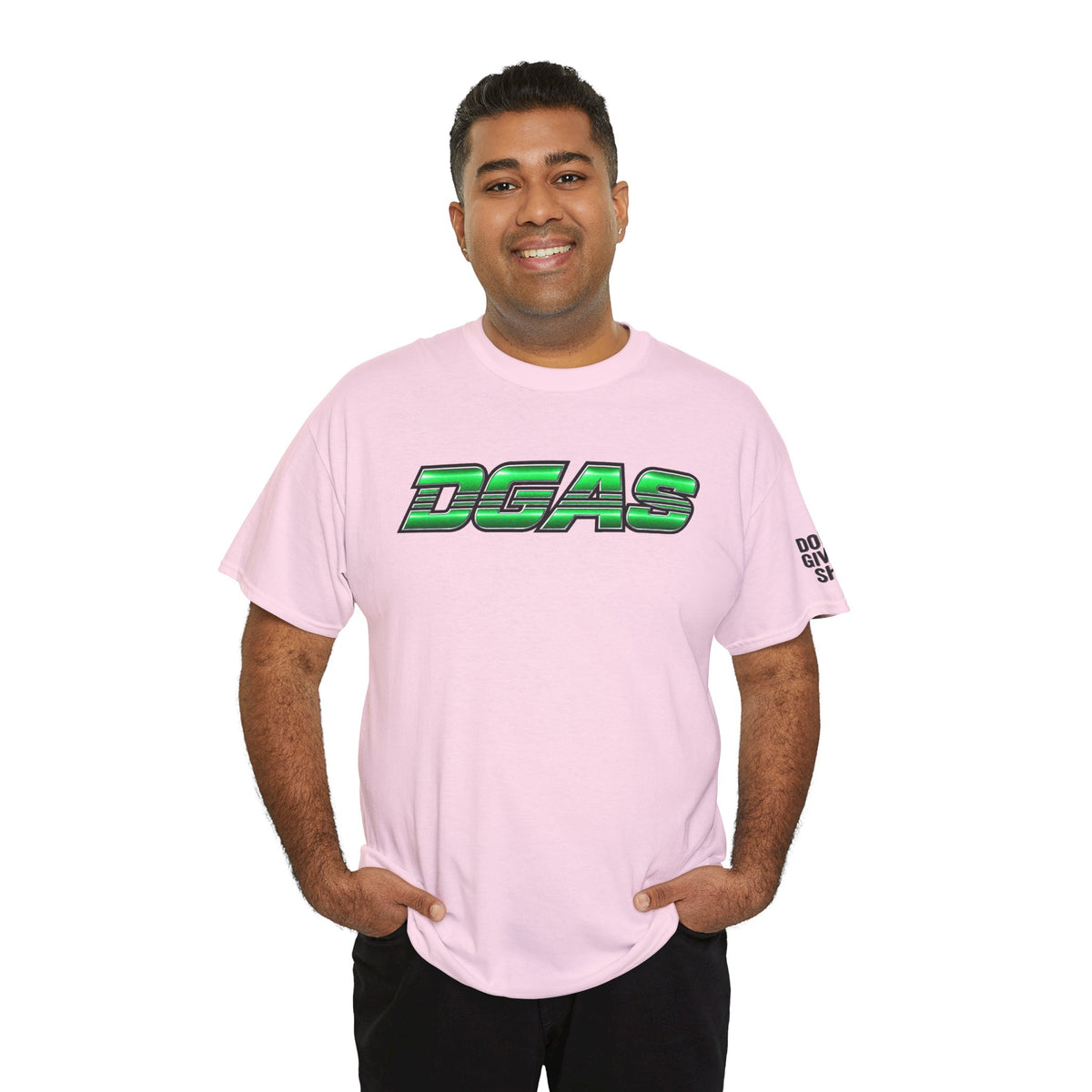 DGAS (Dont Give A Shit) Green Retro Logo Tee — Streetwear Graphic T-Shirt