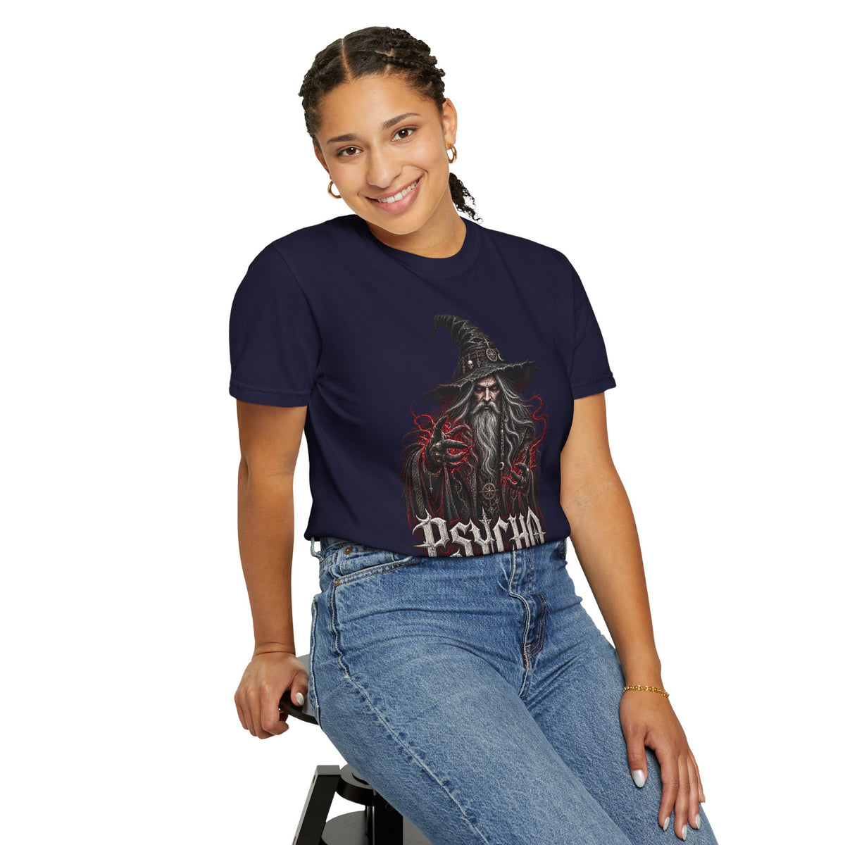 Psycho Wizard T-Shirt — Gothic Wizard Graphic Tee