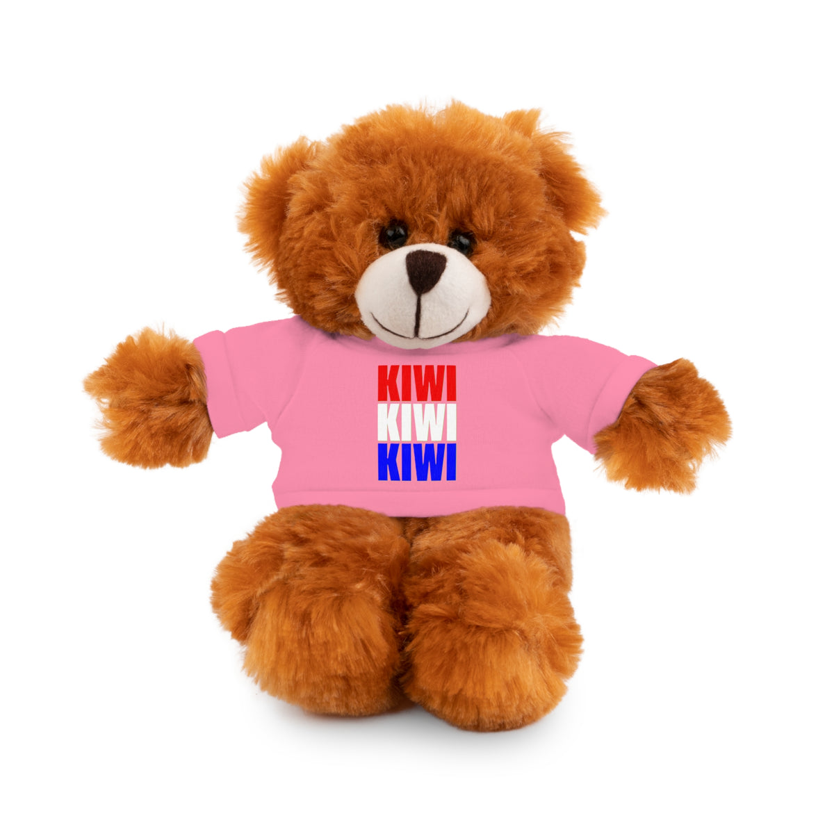 Kiwi Stripe Teddy Bear with Graphic Tee