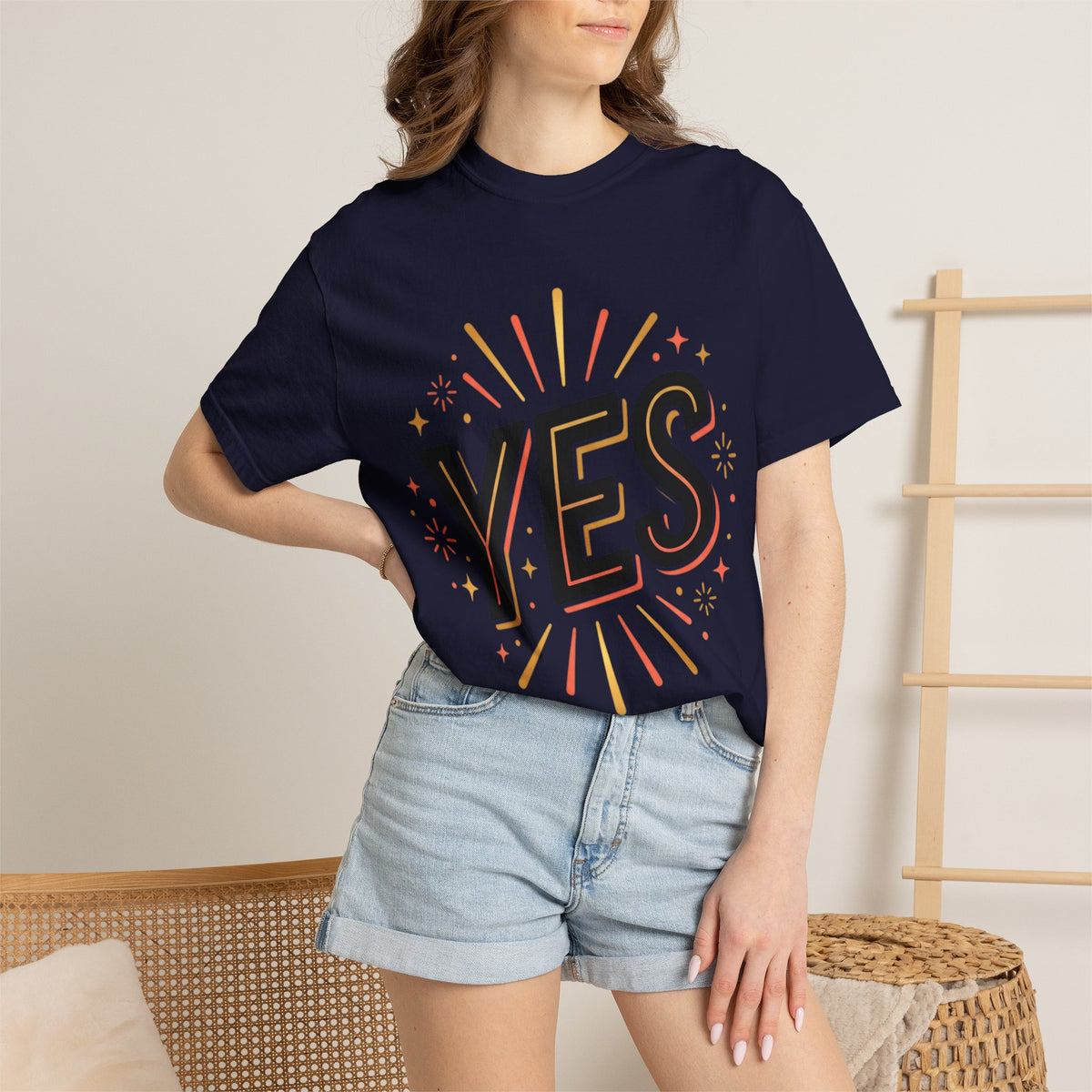 YES Graphic T-Shirt — Bold Retro Celebration Tee