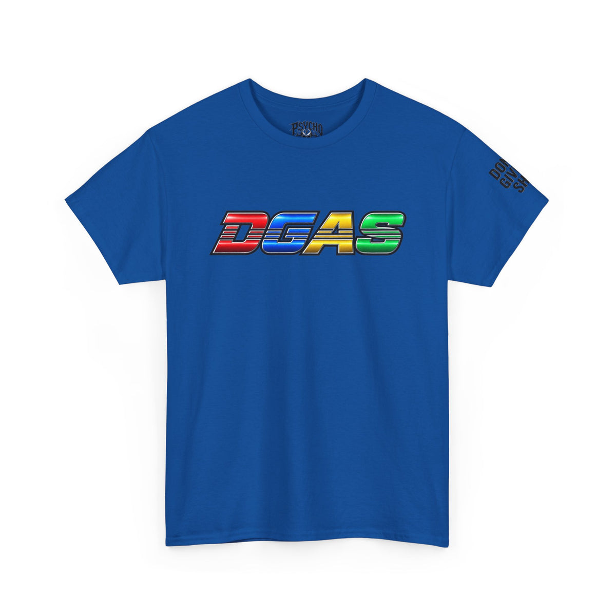 DGAS Dont Give A Shit Retro Rainbow Logo T‑Shirt