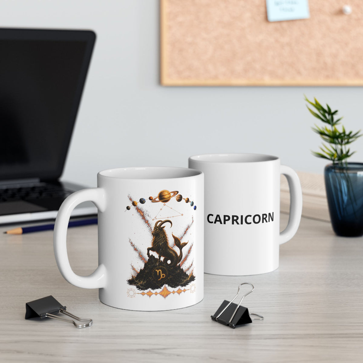 Zodiac Sign CAPRICORN -- Ceramic Mug, (11oz, 15oz)