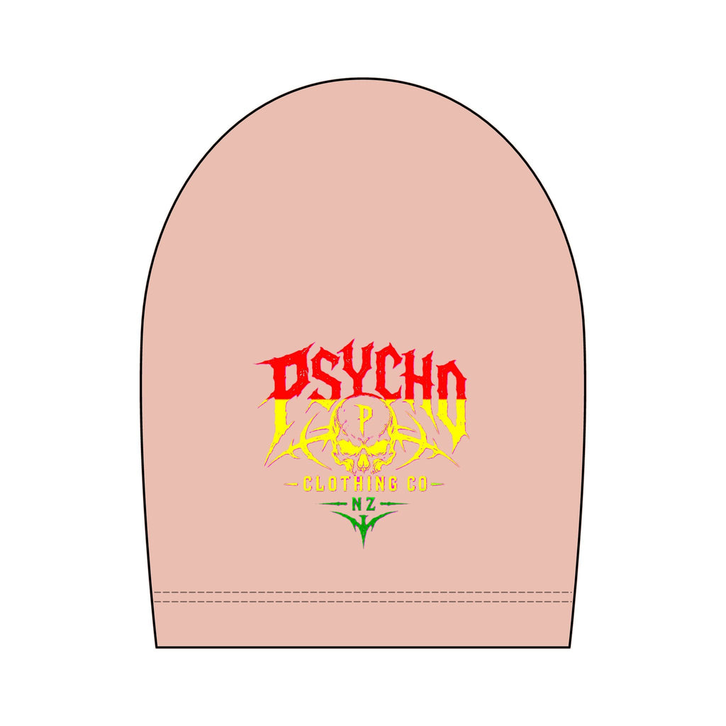 Psycho Skull Graphic T-Shirt — Heavyweight Garment-Dyed Streetwear