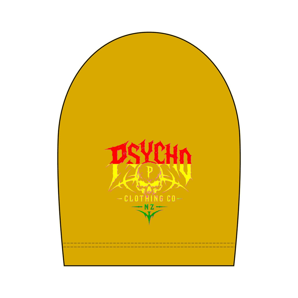 Psycho Skull Graphic T-Shirt — Heavyweight Garment-Dyed Streetwear