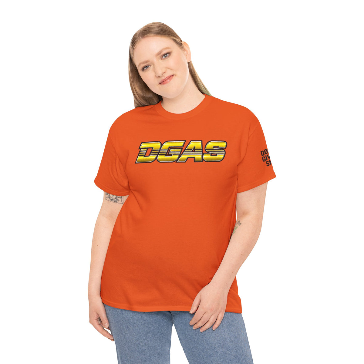 DGAS (Dont Give A Shit) Graphic Tee — Bold Retro Racing Logo T‑Shirt