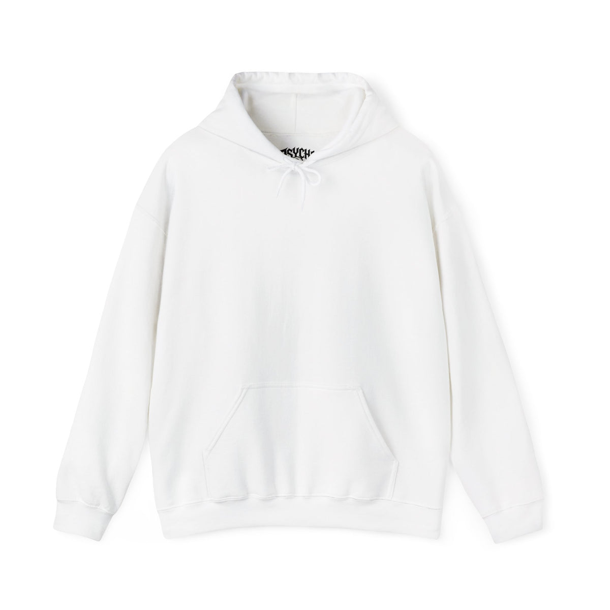 Psycho Clothing Co. Graphic Hoodie — Retro Flame Skull Streetwear