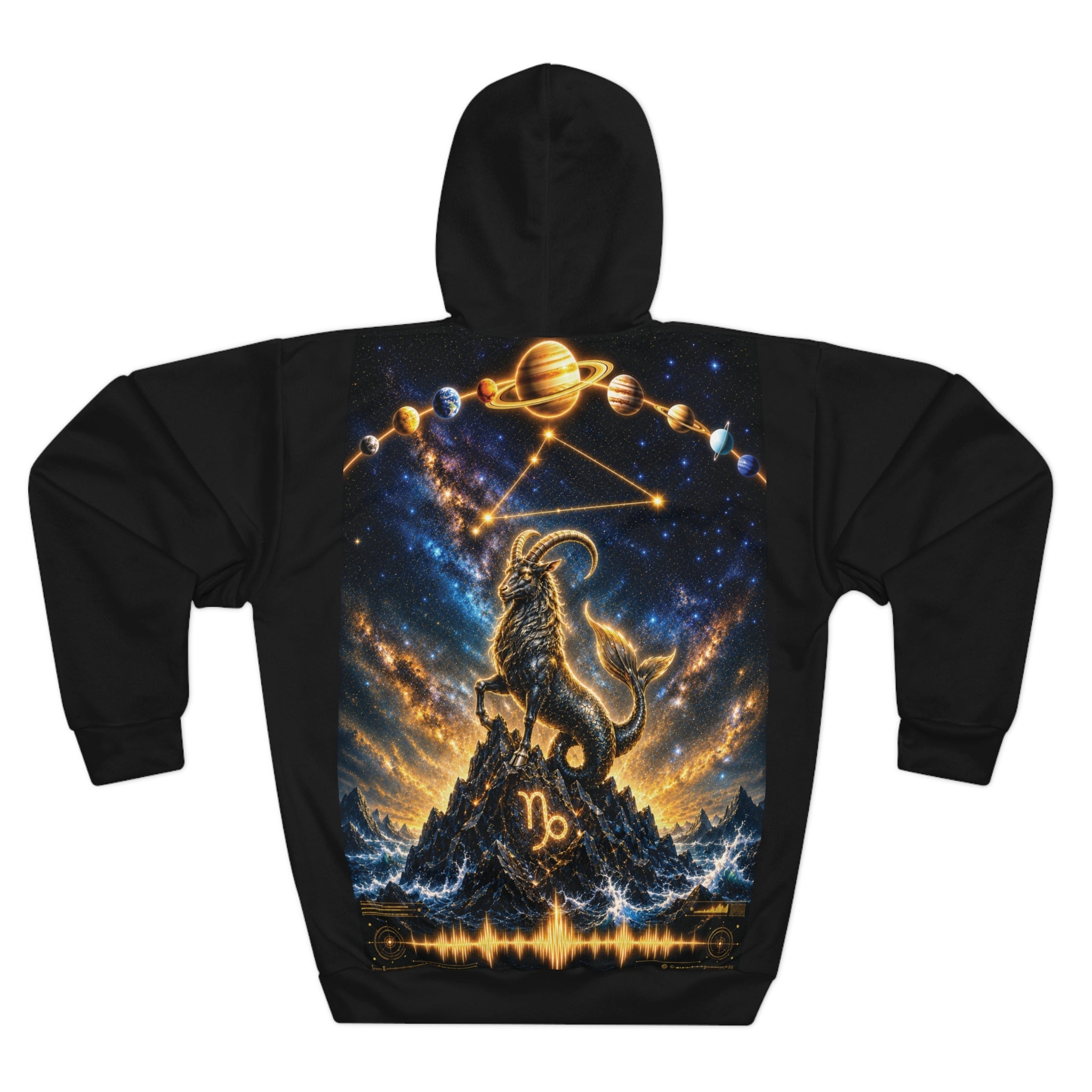 Capricorn Celestial Sea-Goat Hoodie — Psycho Zodiacs Graphic Hoodie