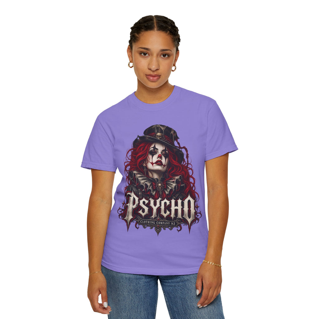 Psycho Female Clown Graphic T-Shirt