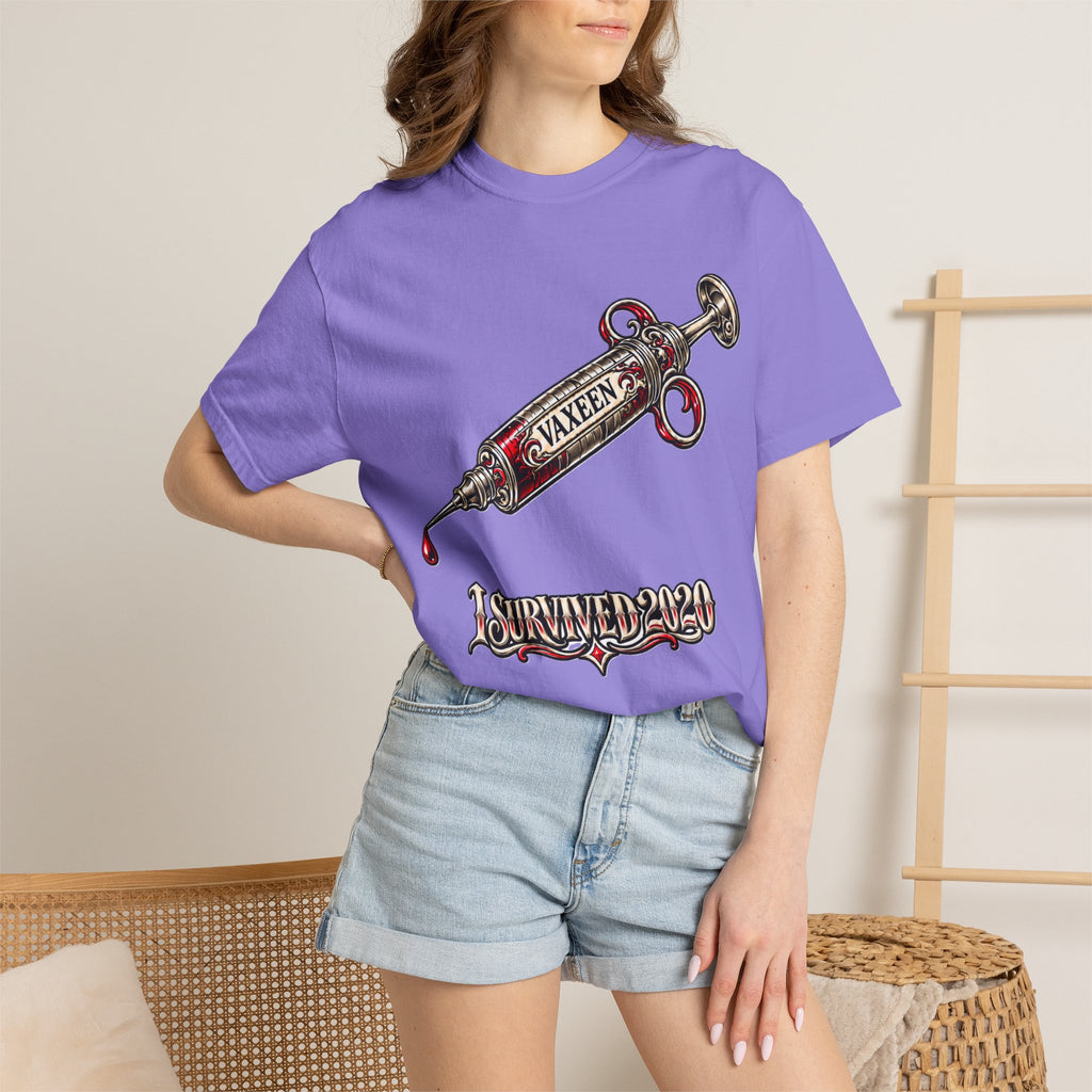 I Survived 2020 T-Shirt — Retro Syringe Graphic Tee