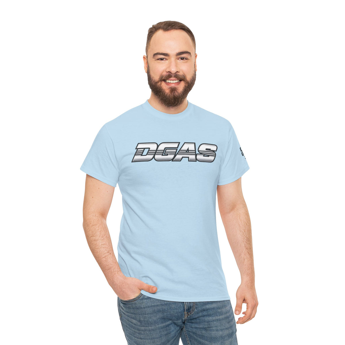 DGAS (Dont Give A Shit) Retro Logo Tee — White Graphic T-Shirt