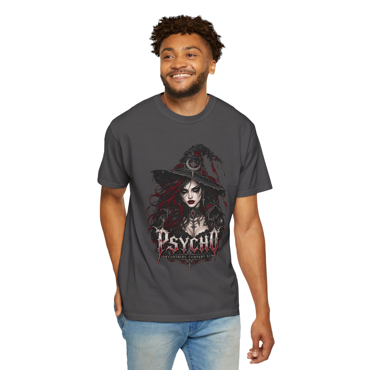 Psycho Witch Gothic Graphic T-Shirt
