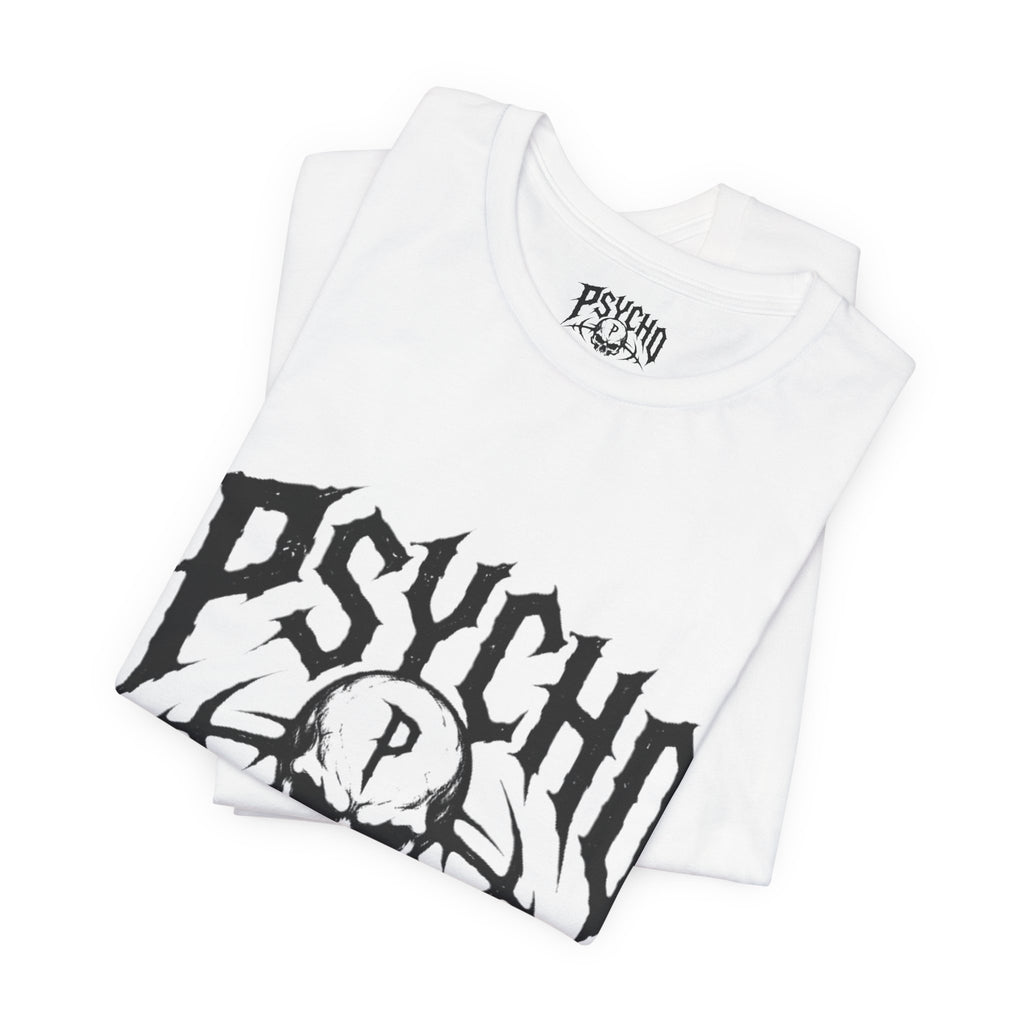 Psycho Clothing Co. Skull Tee — Gothic Rock Band Graphic T-Shirt