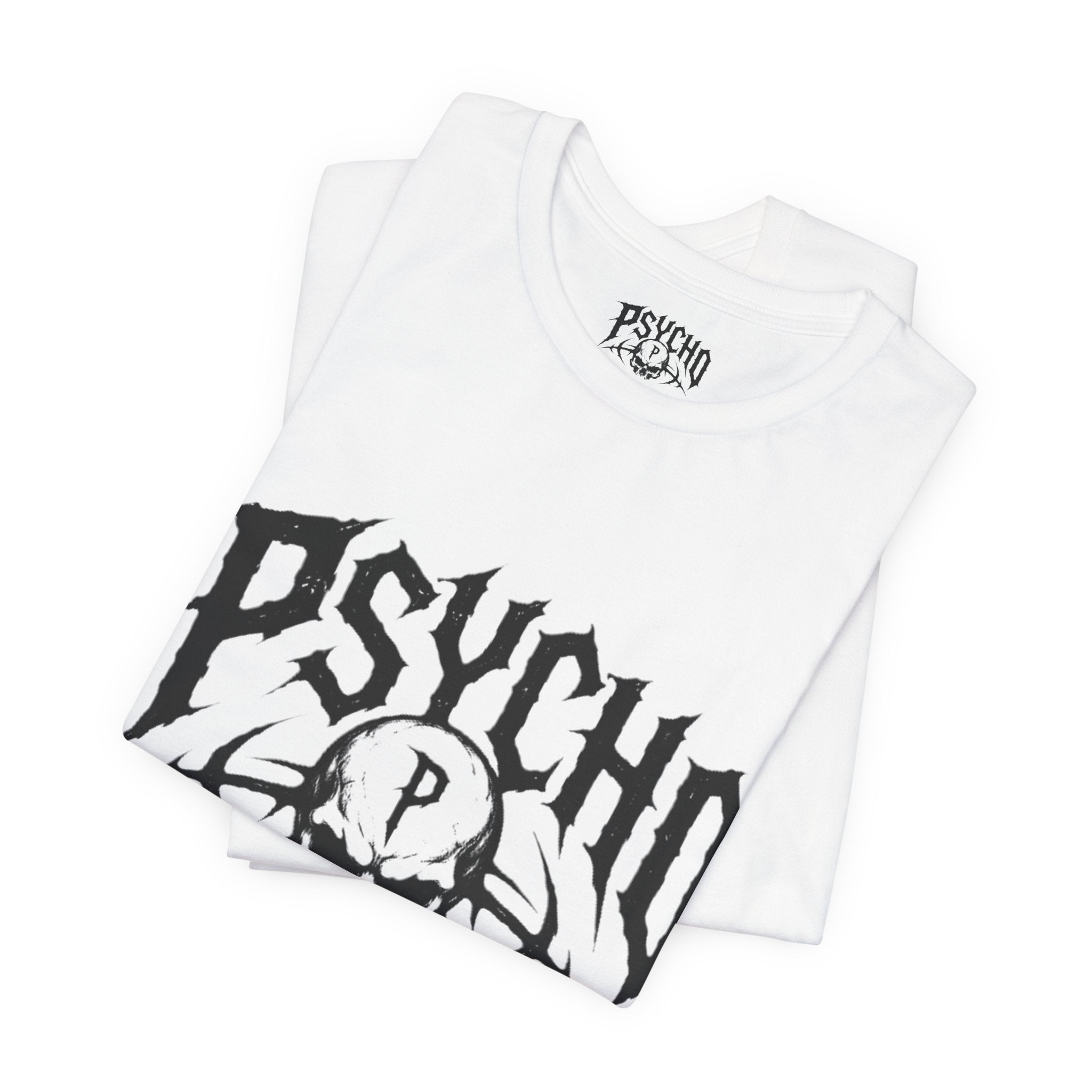 Psycho Clothing Co. Skull Tee — Gothic Rock Band Graphic T-Shirt