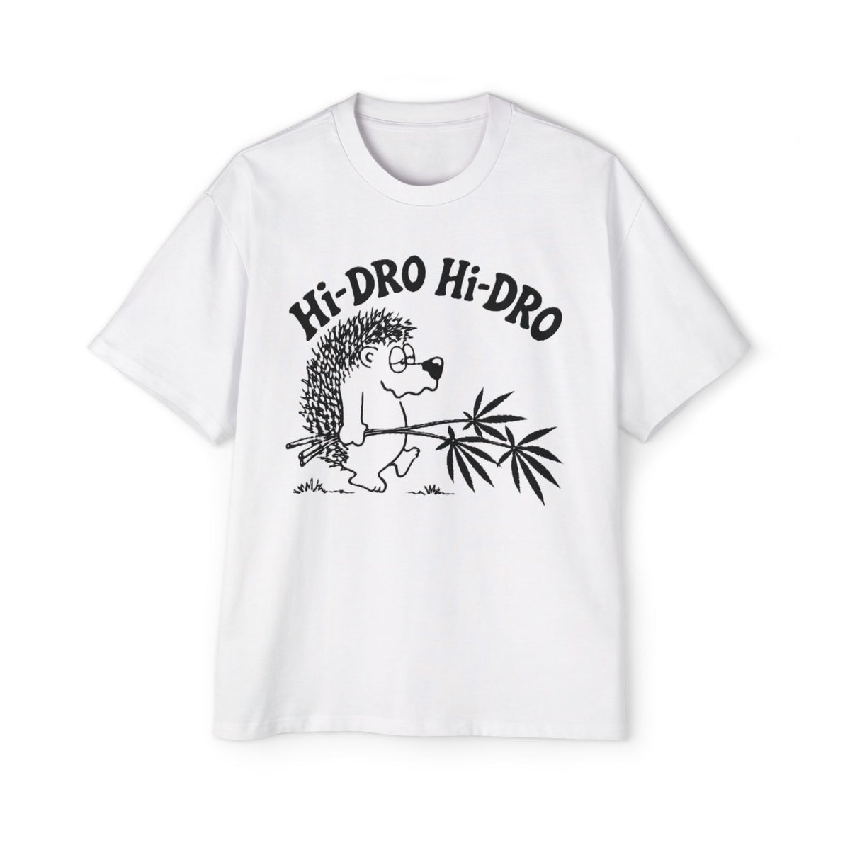 Hi-Dro the Stoned Hedgehog Tee — Funny Cannabis Graphic T-Shirt