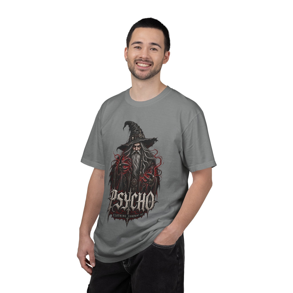 Psycho Wizard T-Shirt — Gothic Wizard Graphic Tee