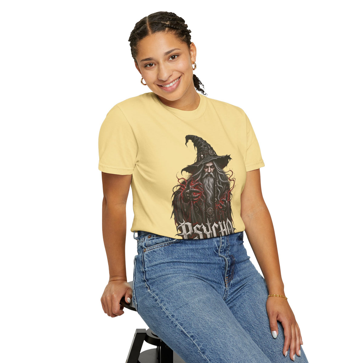 Psycho Wizard T-Shirt — Gothic Wizard Graphic Tee