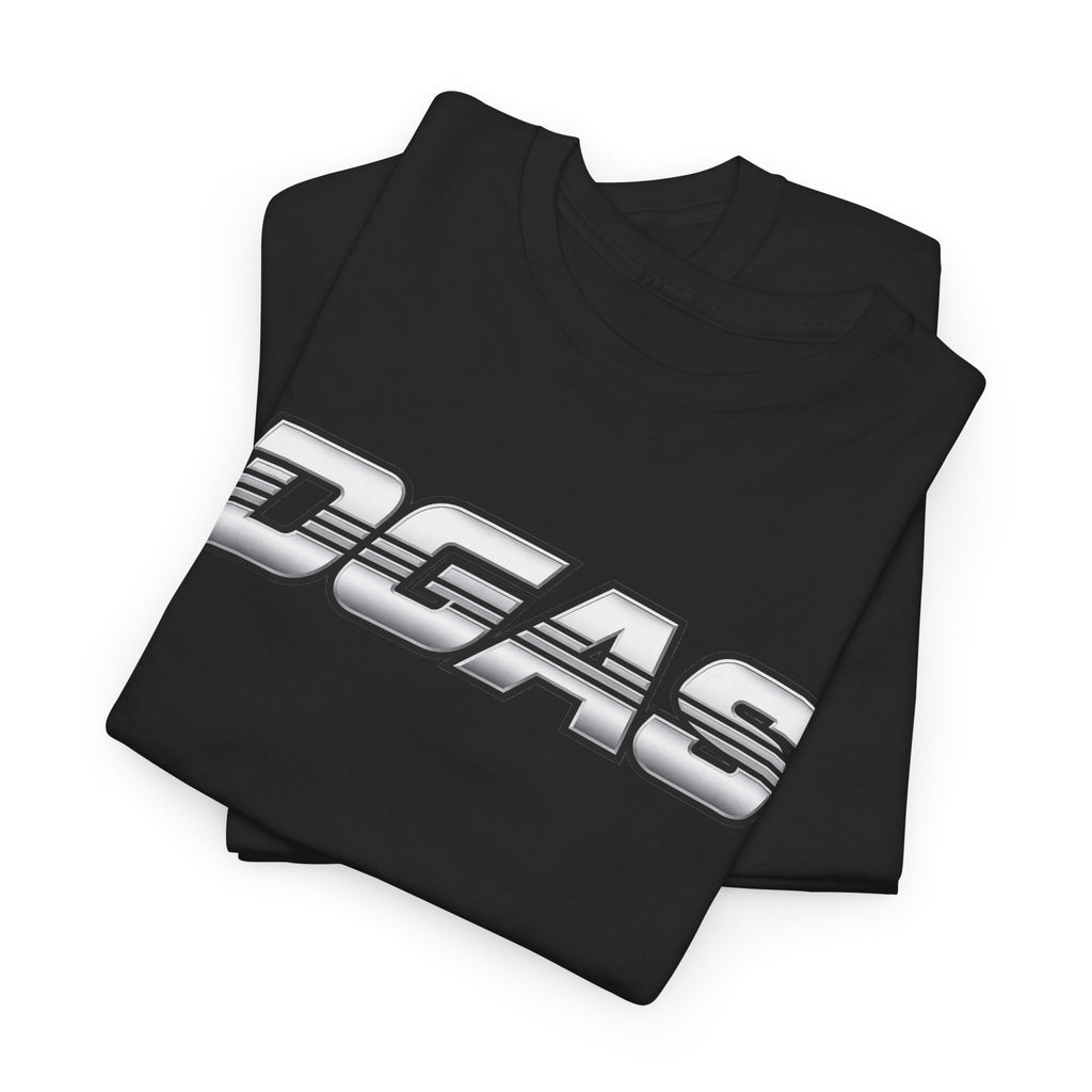 DGAS (Dont Give A Shit) Retro Logo Tee — White Graphic T-Shirt