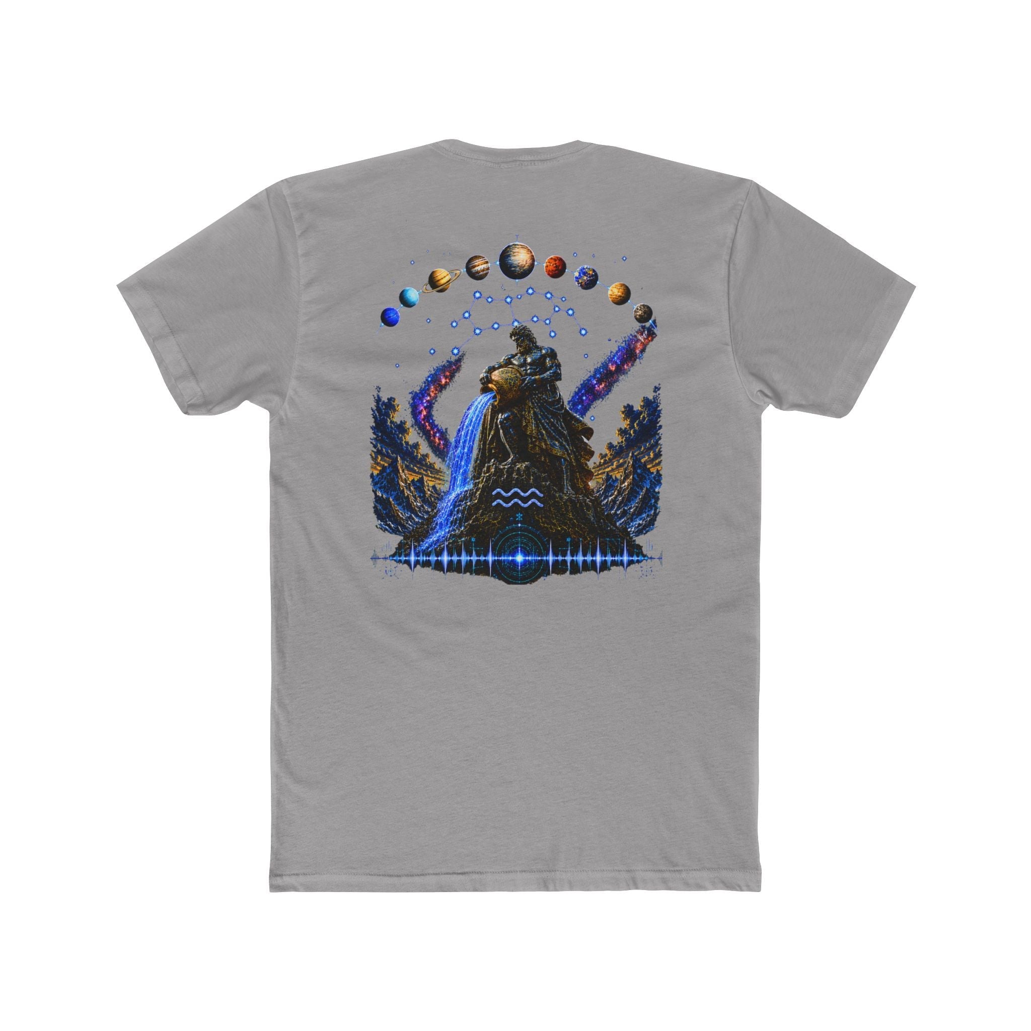 Astrological Aquarius Celestial Tee — Zodiac Aquarius Graphic T‑Shirt