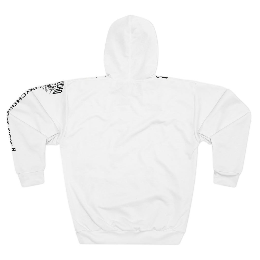 Skull Soldier Hoodie — Black & White Tactical Streetwear Pullover