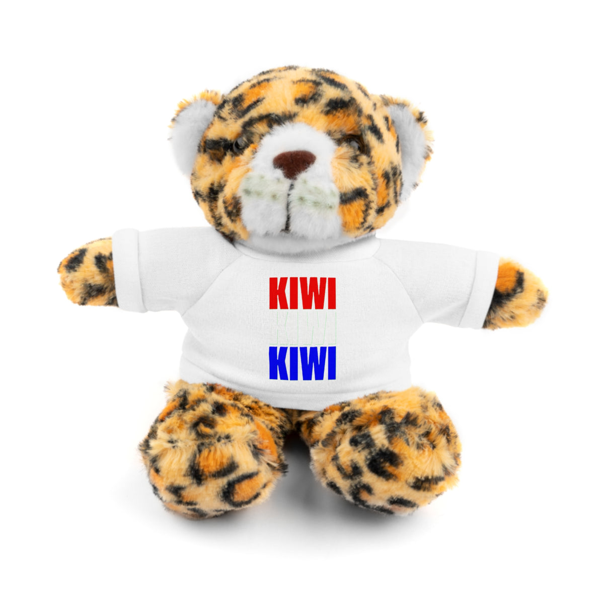 Kiwi Stripe Teddy Bear with Graphic Tee