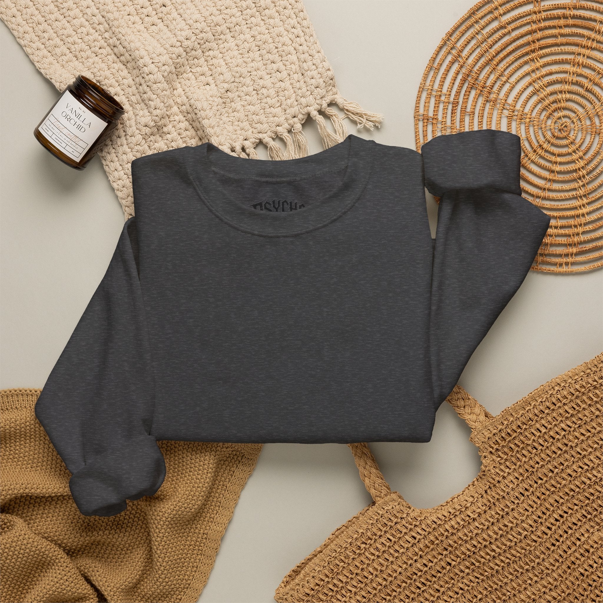 Classic Black Crewneck Sweatshirt