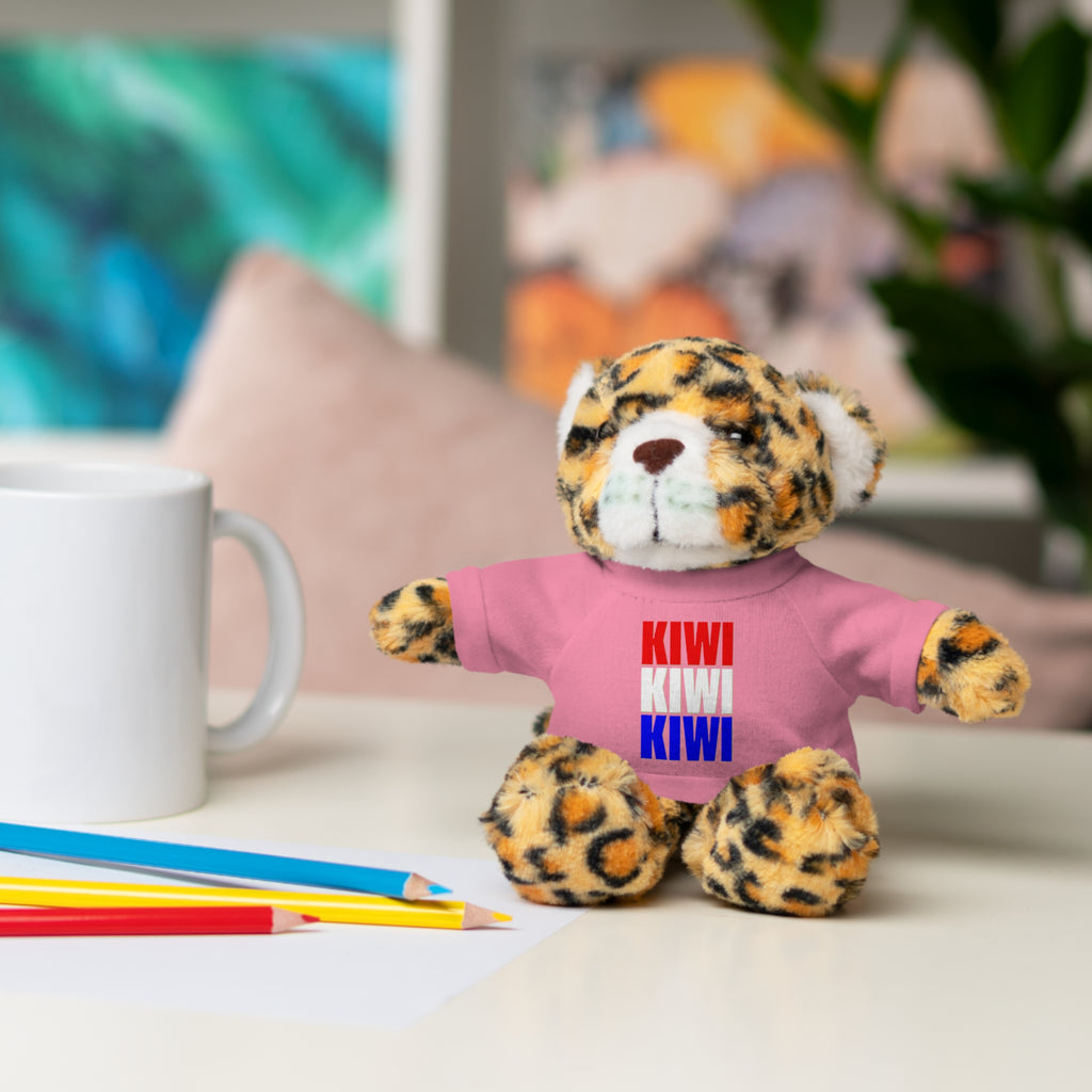 Kiwi Stripe Teddy Bear with Graphic Tee