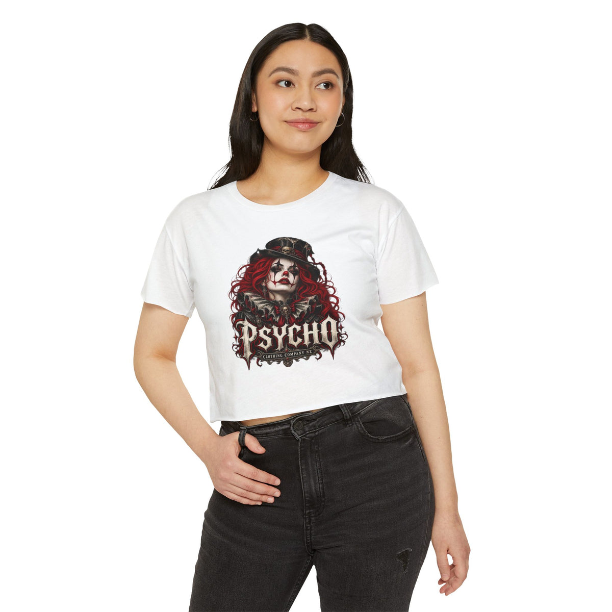 Psycho Female Clown Women's Festival Crop Top