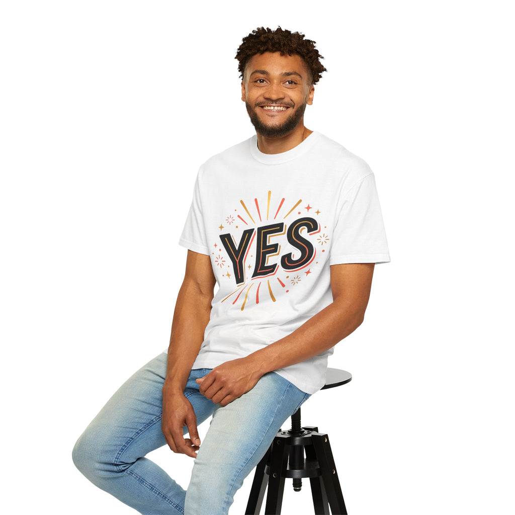 YES Graphic T-Shirt — Bold Retro Celebration Tee