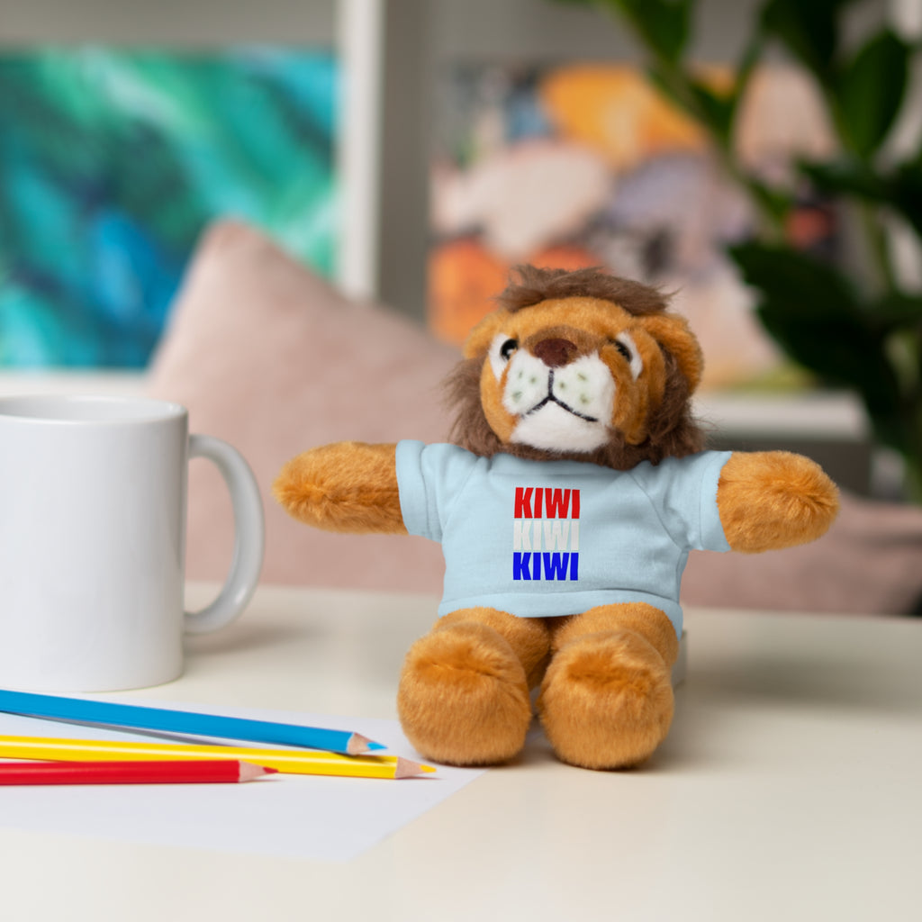 Kiwi Stripe Teddy Bear with Graphic Tee