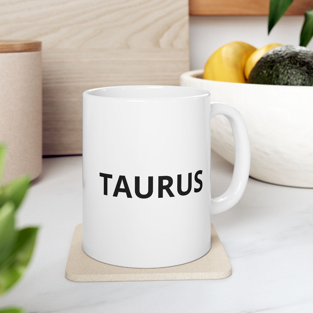 TAURUS Astrology Ceramic Mug — Zodiac Constellation Coffee Cup (11oz & 15oz)